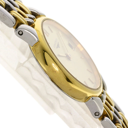 LONGINES Watches Quartz L5.132.3 Stainless Steel , SSxGP gold Grand classic gold dial Women Used Authentic