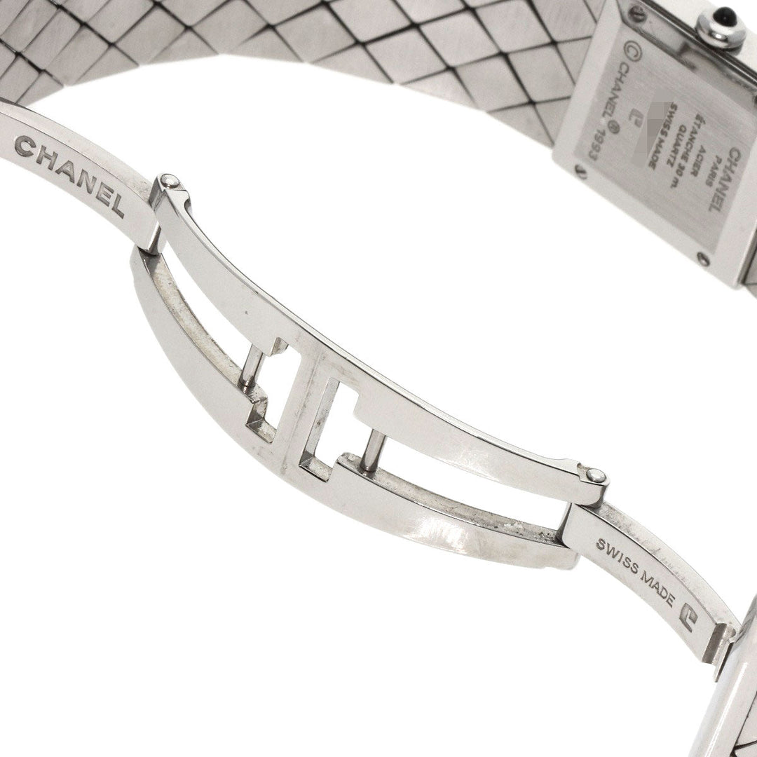 CHANEL Watches Quartz H0009 Stainless Steel , Stainless Steel Silver Matrasse black dial Women Used Authentic