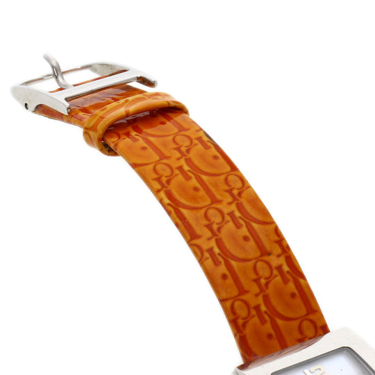 Christian Dior Watches Quartz D78-109 Stainless Steel, Leather Silver Maris White shell dial Women Used Authentic