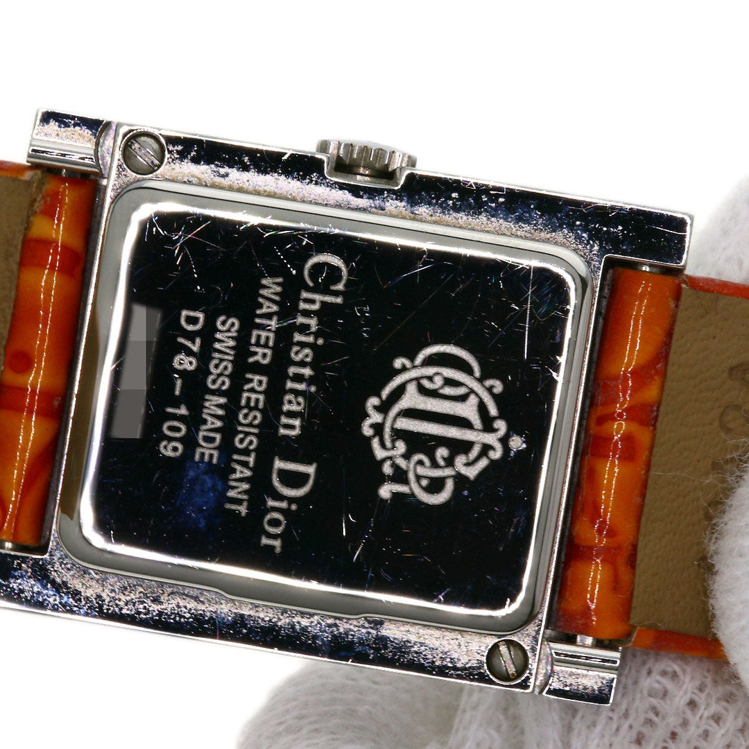 Christian Dior Watches Quartz D78-109 Stainless Steel, Leather Silver Maris White shell dial Women Used Authentic