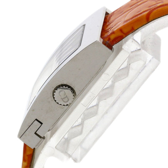 Christian Dior Watches Quartz D78-109 Stainless Steel, Leather Silver Maris White shell dial Women Used Authentic