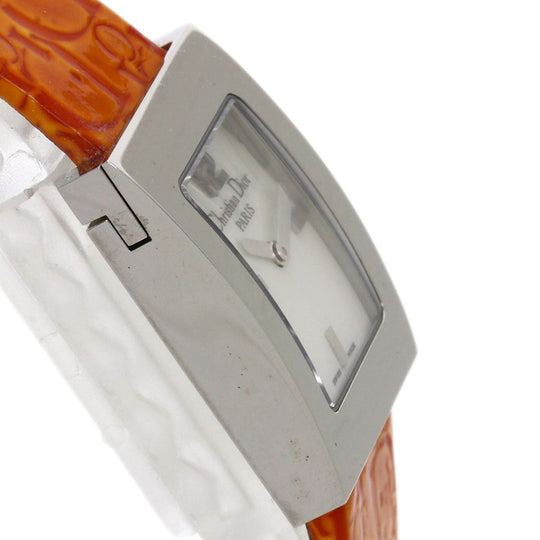 Christian Dior Watches Quartz D78-109 Stainless Steel, Leather Silver Maris White shell dial Women Used Authentic