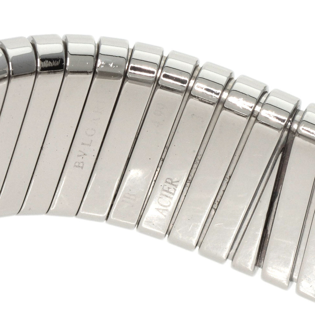BVLGARI Watches Quartz BB232TS Stainless Steel , Stainless Steel Silver Tubogas black dial Women Used Authentic