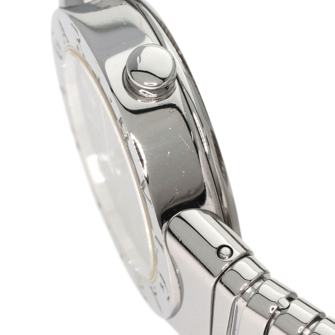 BVLGARI Watches Quartz BB232TS Stainless Steel , Stainless Steel Silver Tubogas black dial Women Used Authentic