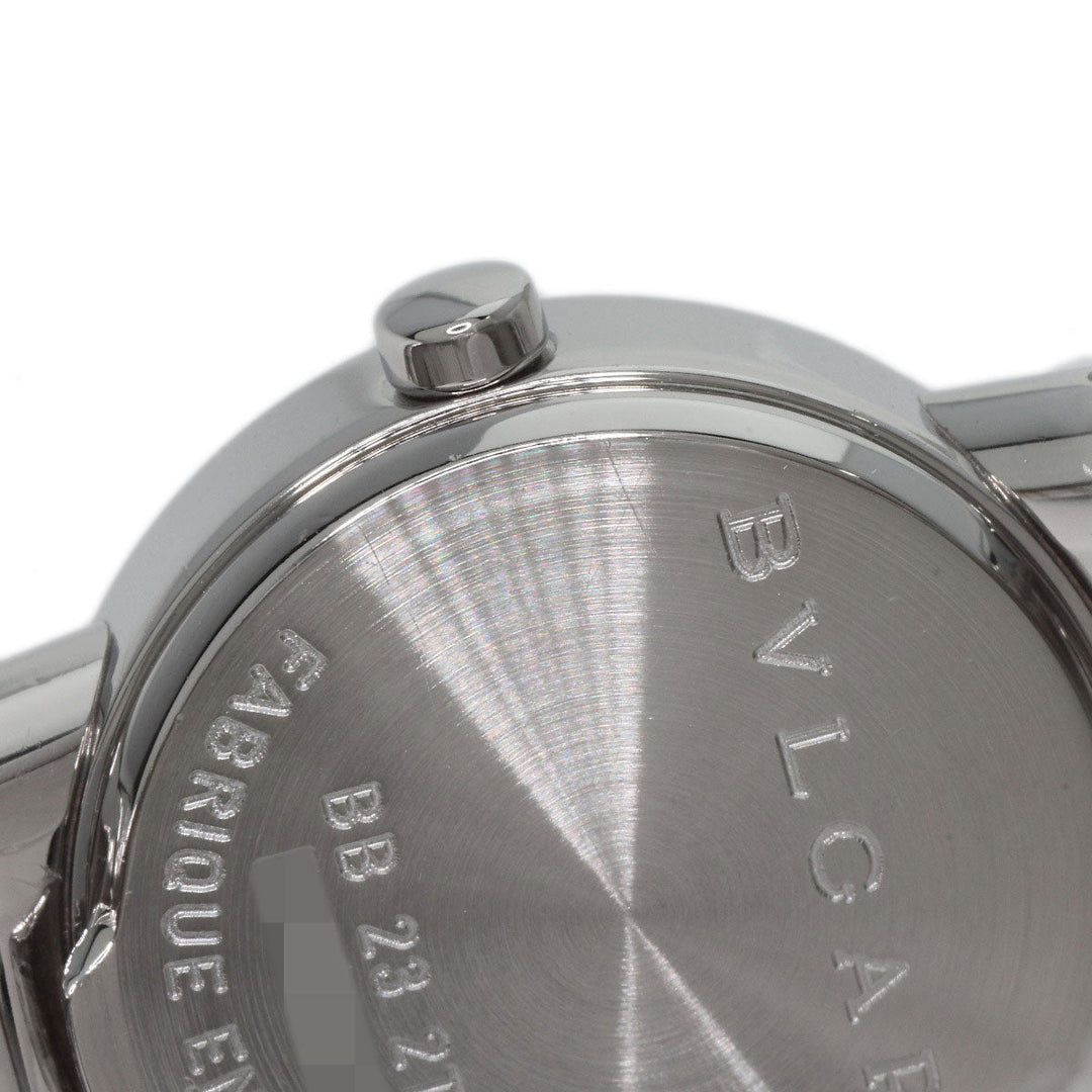 BVLGARI Watches Quartz BB232TS Stainless Steel , Stainless Steel Silver Tubogas black dial Women Used Authentic