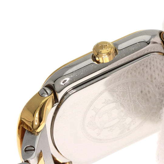 HERMES Watches Quartz RA1.240 Stainless Steel , SSxGP gold Rally white dial Women Used Authentic