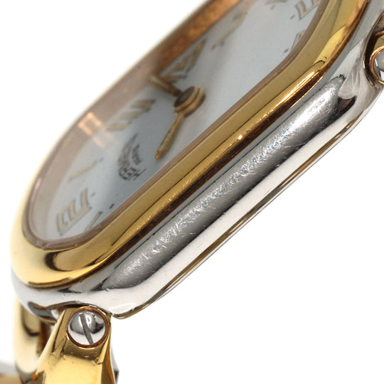 HERMES Watches Quartz RA1.240 Stainless Steel , SSxGP gold Rally white dial Women Used Authentic
