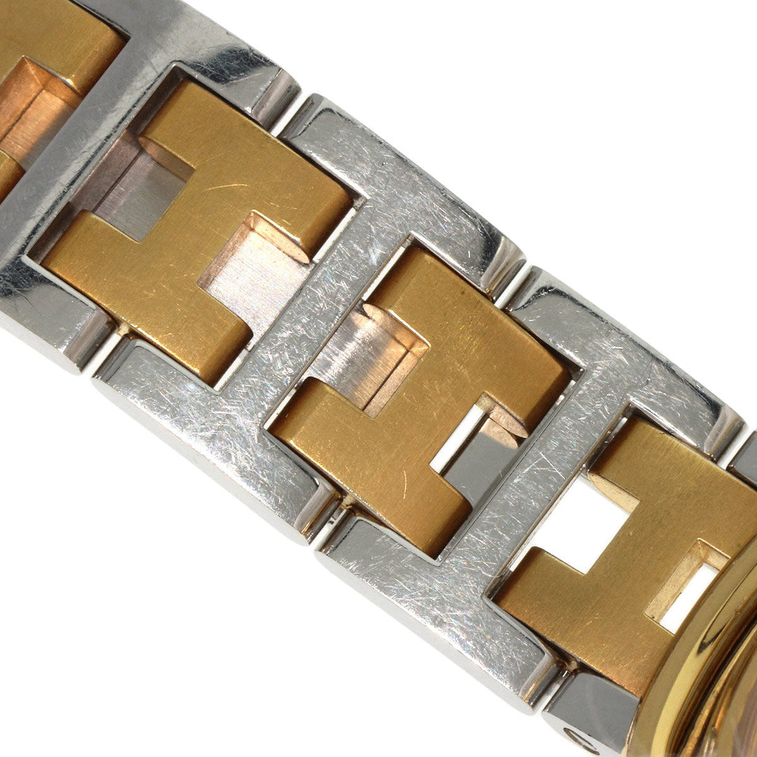 HERMES Watches Quartz RA1.240 Stainless Steel , SSxGP gold Rally white dial Women Used Authentic