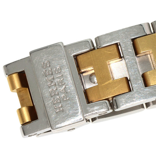 HERMES Watches Quartz RA1.240 Stainless Steel , SSxGP gold Rally white dial Women Used Authentic