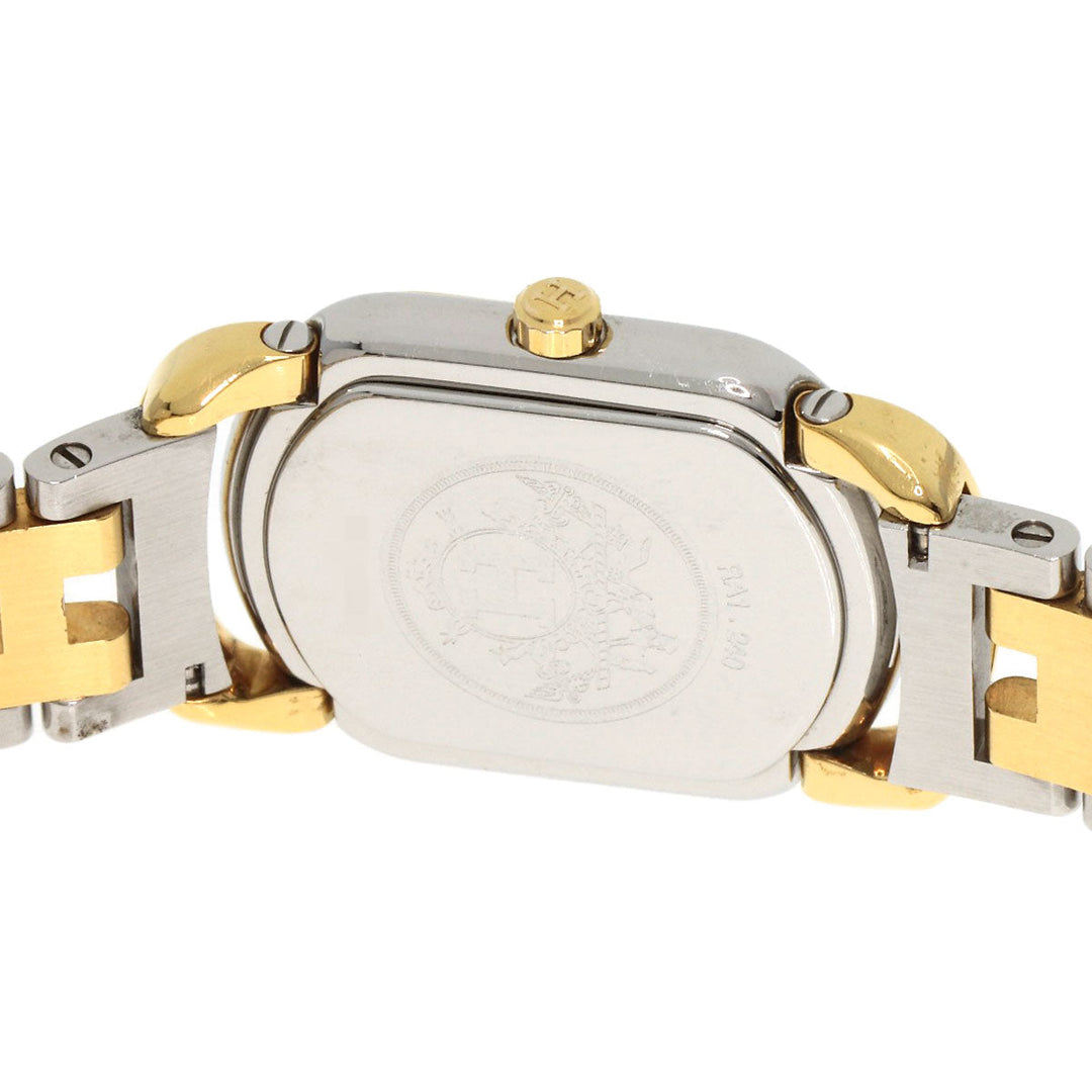 HERMES Watches Quartz RA1.240 Stainless Steel , SSxGP gold Rally white dial Women Used Authentic