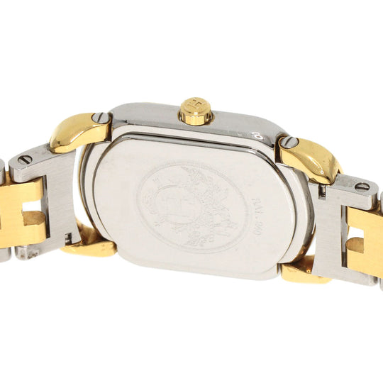HERMES Watches Quartz RA1.240 Stainless Steel , SSxGP gold Rally white dial Women Used Authentic