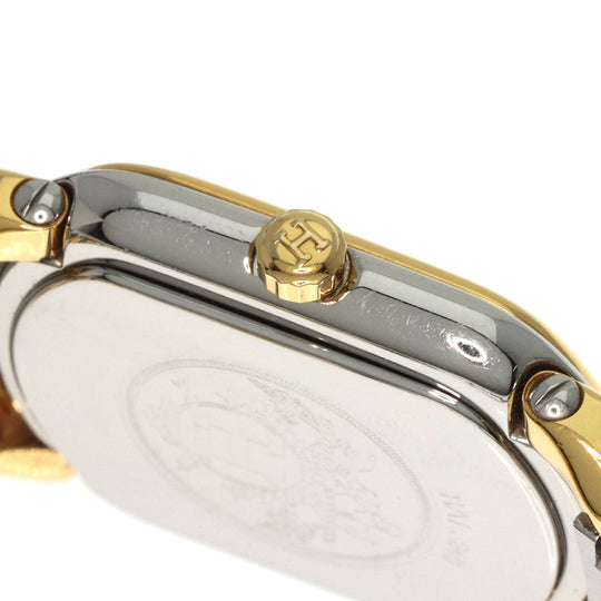 HERMES Watches Quartz RA1.240 Stainless Steel , SSxGP gold Rally white dial Women Used Authentic