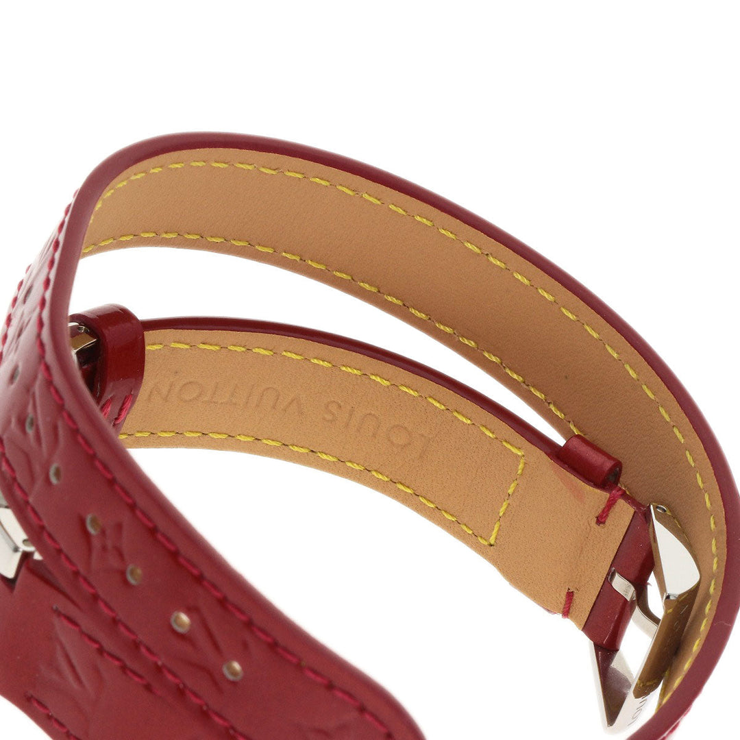 LOUIS VUITTON Watches Quartz Q121Z Stainless Steel Silver Tambour Heart Red dial
