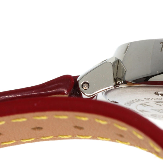 LOUIS VUITTON Watches Quartz Q121Z Stainless Steel Silver Tambour Heart Red dial