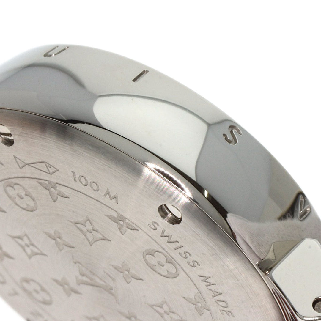 LOUIS VUITTON Watches Quartz Q121Z Stainless Steel Silver Tambour Heart Red dial