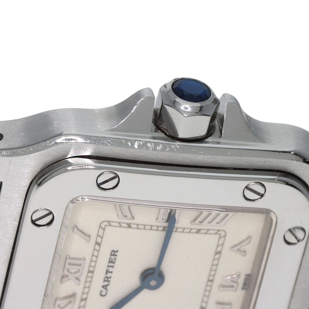 CARTIER Watches Quartz W20056D6 Stainless Steel , Stainless Steel Silver Santos Galve SM W20056D6 Ivory dial Women Used Authentic