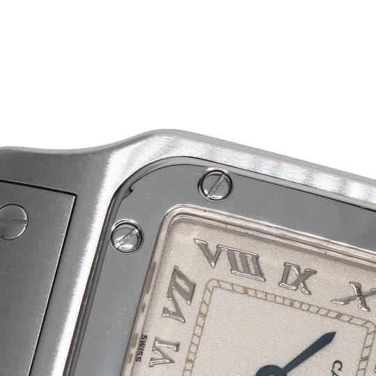 CARTIER Watches Quartz W20056D6 Stainless Steel , Stainless Steel Silver Santos Galve SM W20056D6 Ivory dial Women Used Authentic