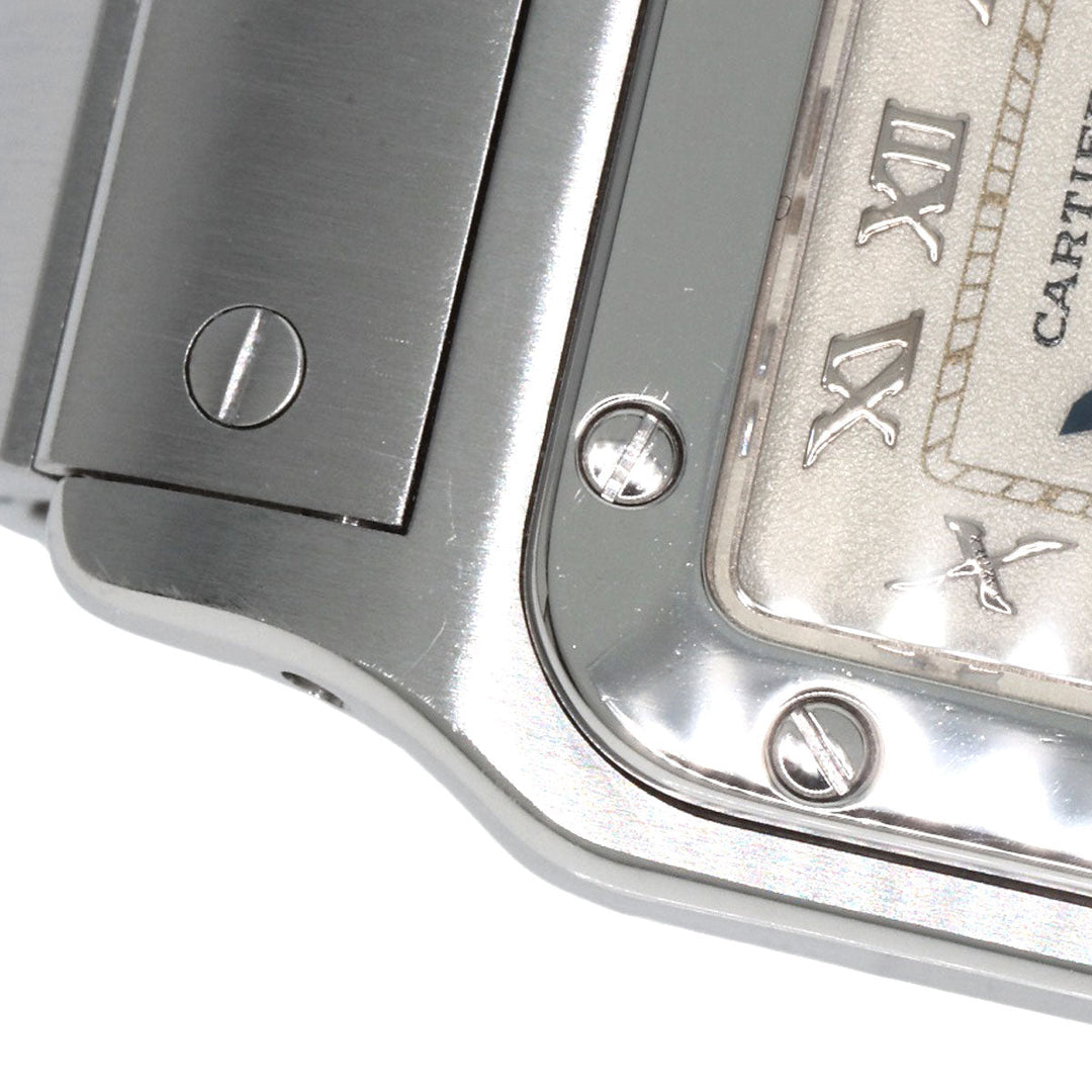 CARTIER Watches Quartz W20056D6 Stainless Steel , Stainless Steel Silver Santos Galve SM W20056D6 Ivory dial Women Used Authentic