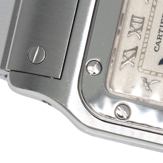 CARTIER Watches Quartz W20056D6 Stainless Steel , Stainless Steel Silver Santos Galve SM W20056D6 Ivory dial Women Used Authentic