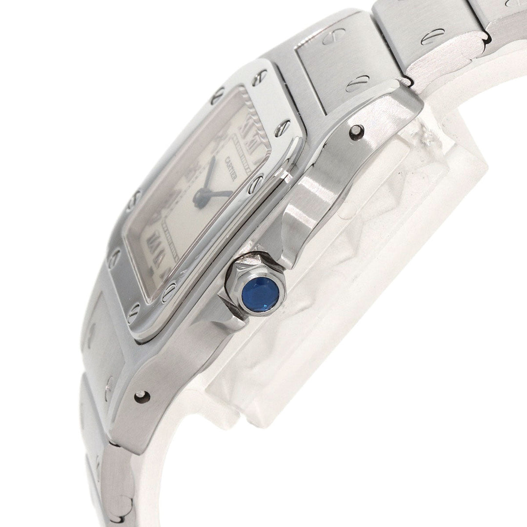 CARTIER Watches Quartz W20056D6 Stainless Steel , Stainless Steel Silver Santos Galve SM W20056D6 Ivory dial Women Used Authentic
