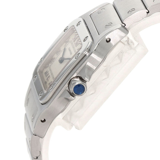 CARTIER Watches Quartz W20056D6 Stainless Steel , Stainless Steel Silver Santos Galve SM W20056D6 Ivory dial Women Used Authentic