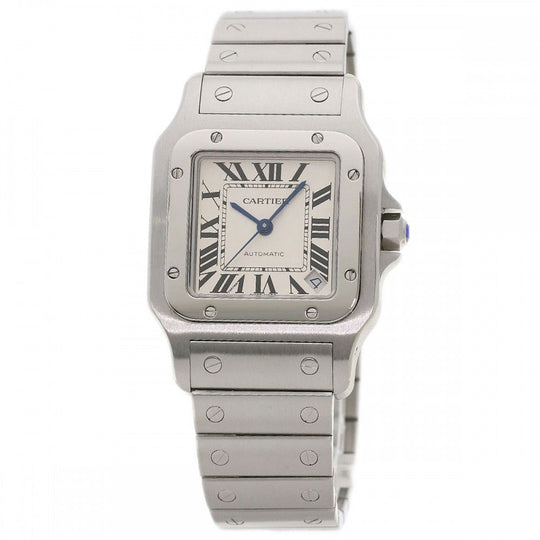 CARTIER Watches Mechanical Automatic W20098D6 Stainless Steel , Stainless Steel Silver Santos Galve XL Silver dial mens Used Authentic