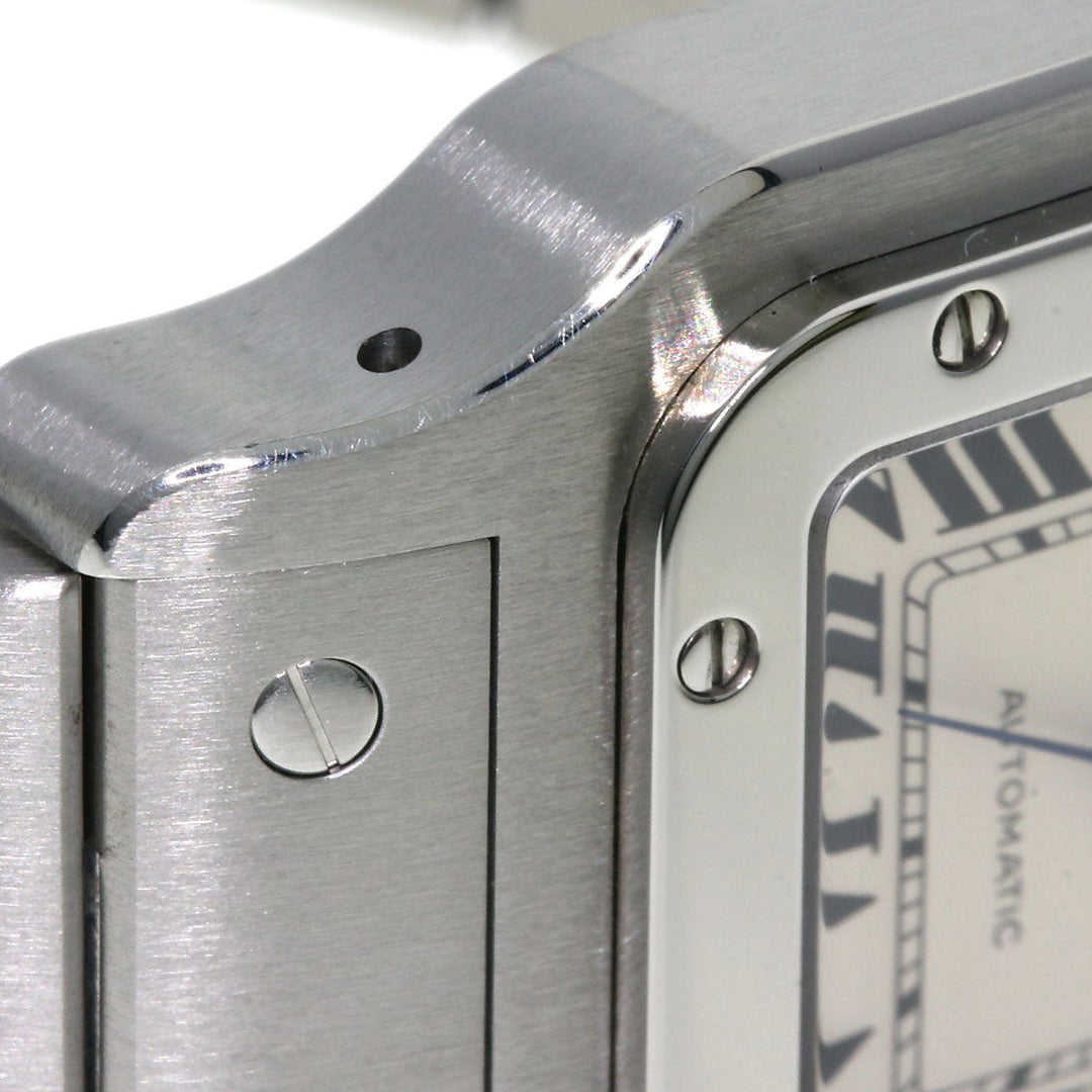 CARTIER Watches Mechanical Automatic W20098D6 Stainless Steel , Stainless Steel Silver Santos Galve XL Silver dial mens Used Authentic