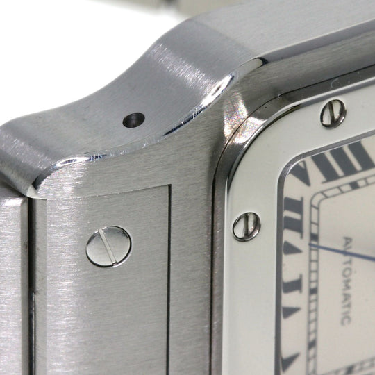 CARTIER Watches Mechanical Automatic W20098D6 Stainless Steel , Stainless Steel Silver Santos Galve XL Silver dial mens Used Authentic