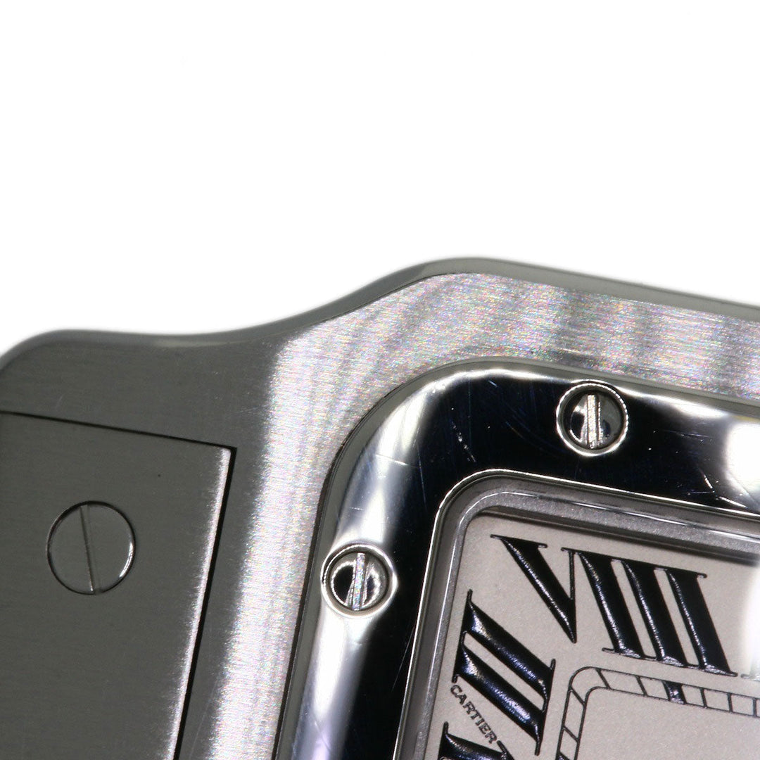 CARTIER Watches Mechanical Automatic W20098D6 Stainless Steel , Stainless Steel Silver Santos Galve XL Silver dial mens Used Authentic