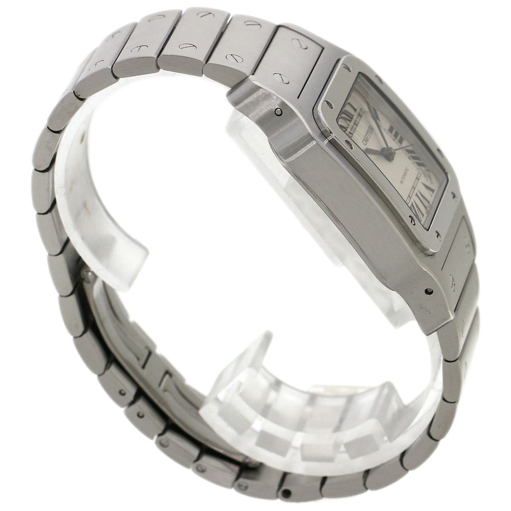 CARTIER Watches Mechanical Automatic W20098D6 Stainless Steel , Stainless Steel Silver Santos Galve XL Silver dial mens Used Authentic