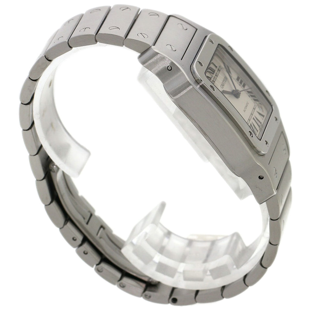 CARTIER Watches Mechanical Automatic W20098D6 Stainless Steel , Stainless Steel Silver Santos Galve XL Silver dial mens Used Authentic