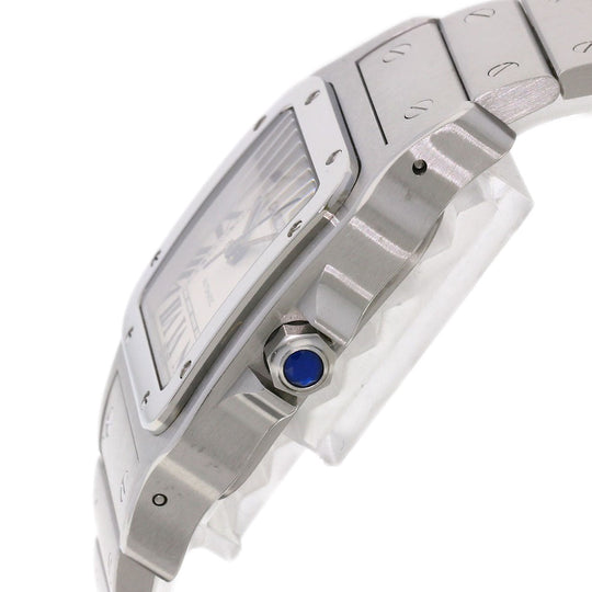 CARTIER Watches Mechanical Automatic W20098D6 Stainless Steel , Stainless Steel Silver Santos Galve XL Silver dial mens Used Authentic
