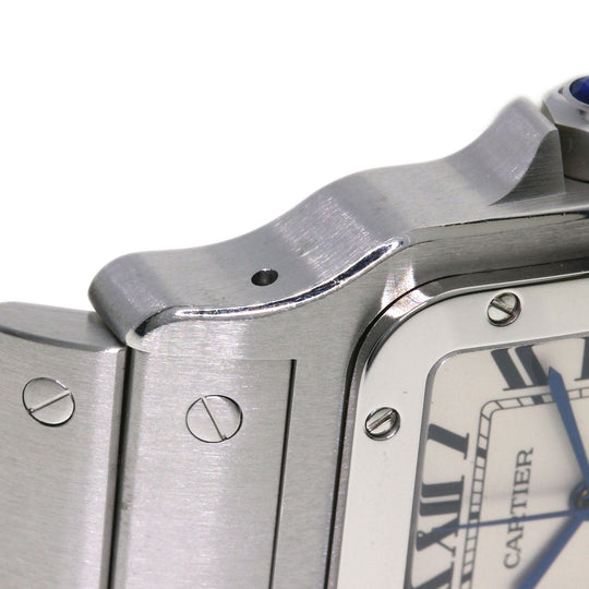 CARTIER Watches Mechanical Automatic W20098D6 Stainless Steel , Stainless Steel Silver Santos Galve XL Silver dial mens Used Authentic