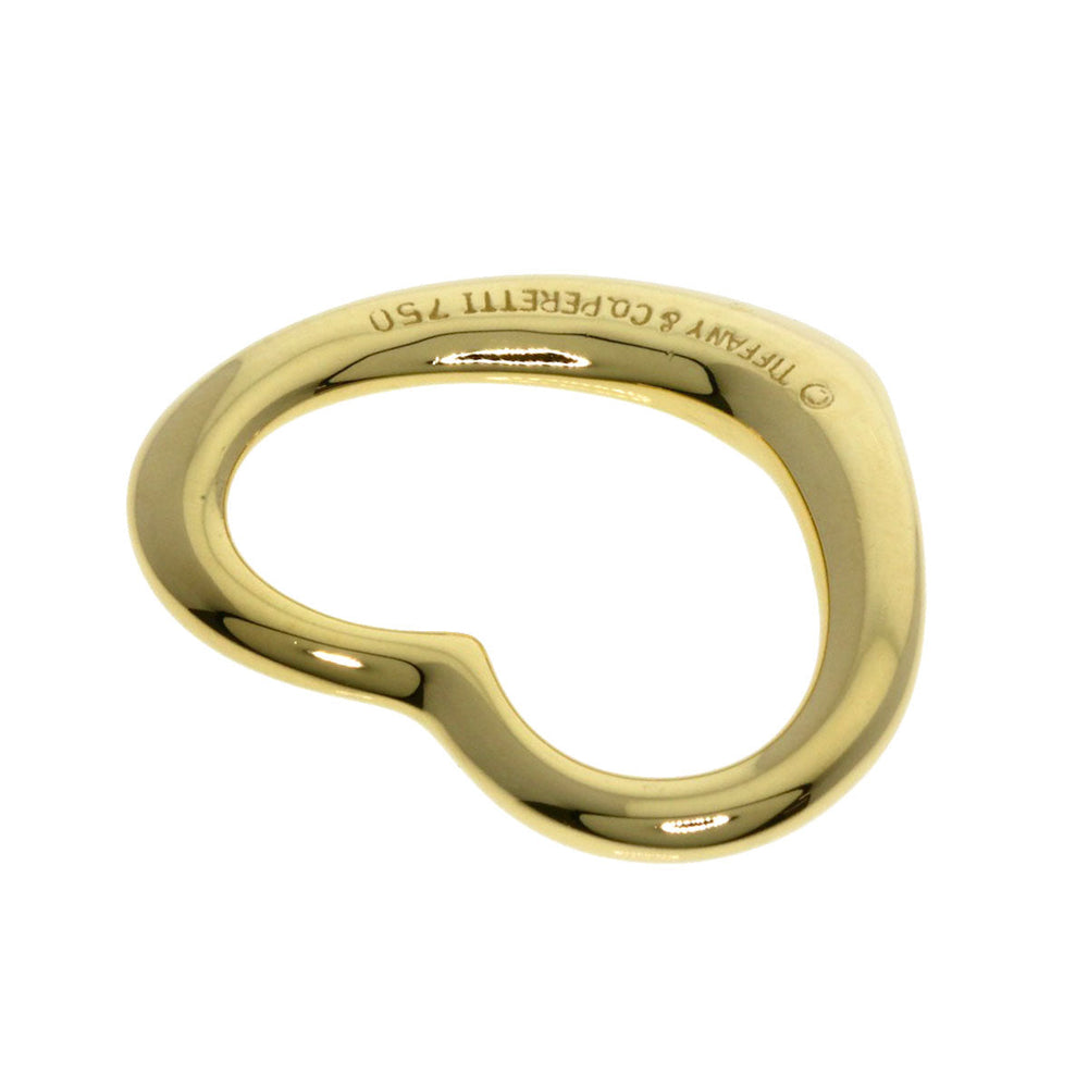 TIFFANY&Co. Pendant top 18K Yellow Gold gold Open heart Women Used Authentic