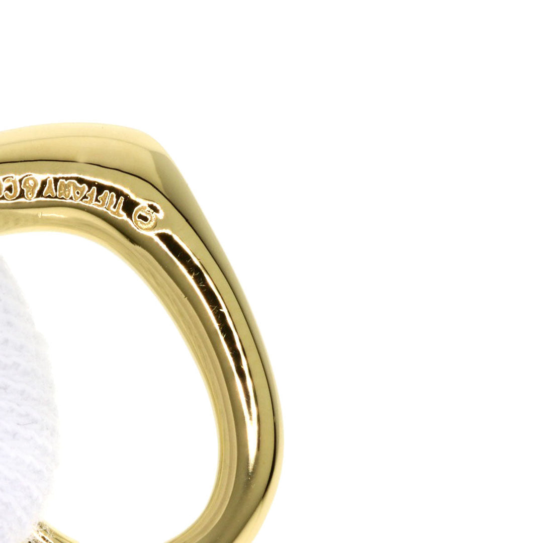 TIFFANY&Co. Pendant top 18K Yellow Gold gold Open heart Women Used Authentic