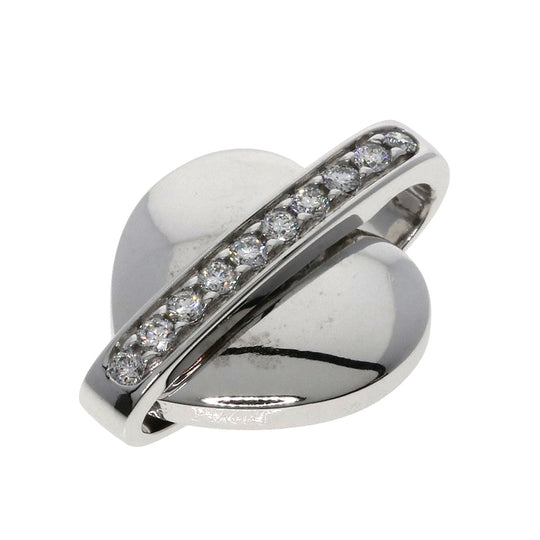 PIAGET Pendant top K18WG Silver Swing Heart Diamond