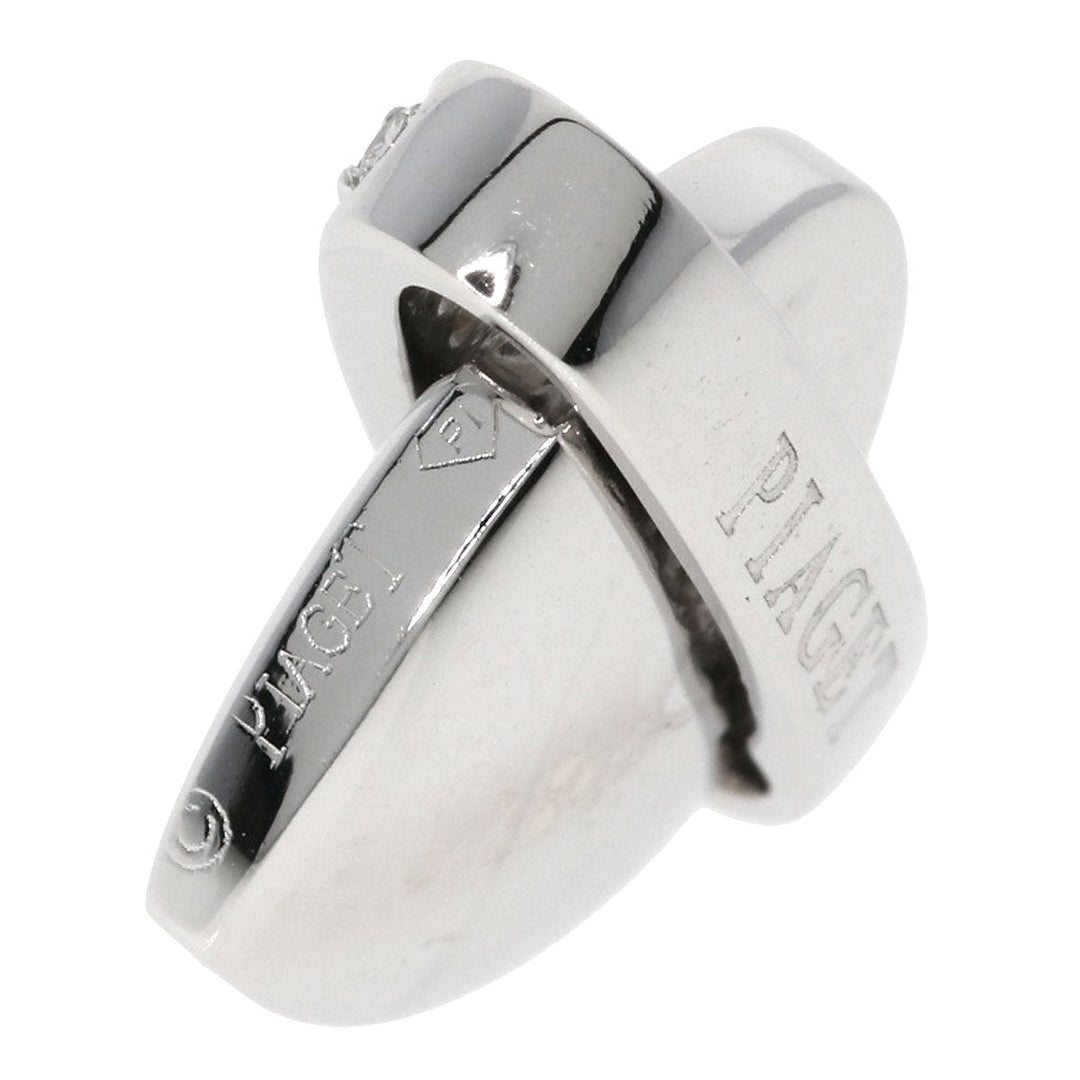PIAGET Pendant top K18WG Silver Swing Heart Diamond