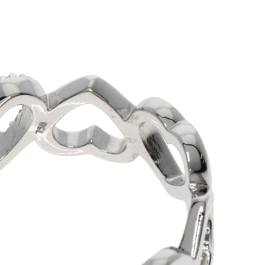 TIFFANY&Co. Ring K18WG Silver Sentimental heart diamond