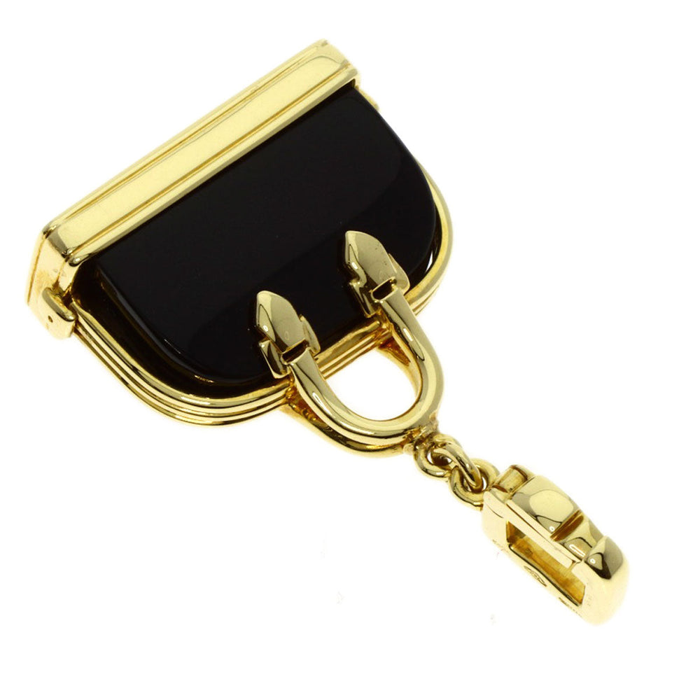 LOUIS VUITTON Pendant top 18K Yellow Gold gold Alma onyx charm Women Used Authentic