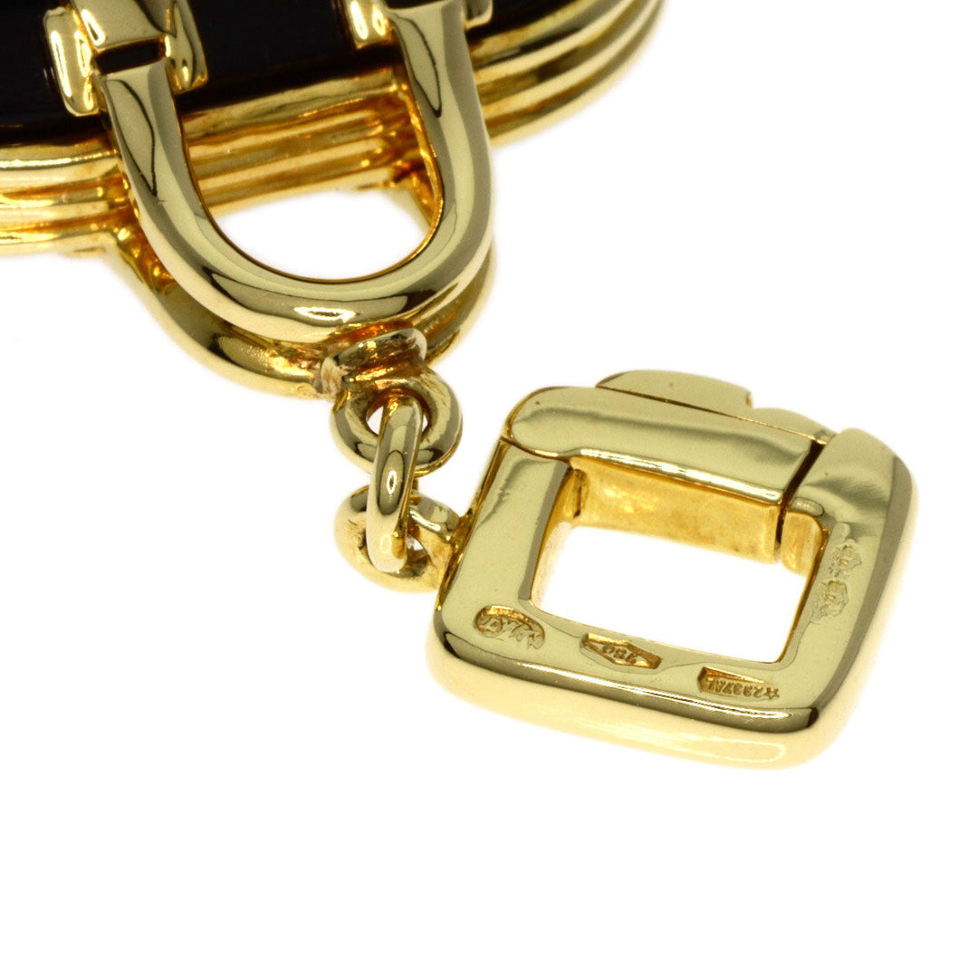 LOUIS VUITTON Pendant top 18K Yellow Gold gold Alma onyx charm Women Used Authentic
