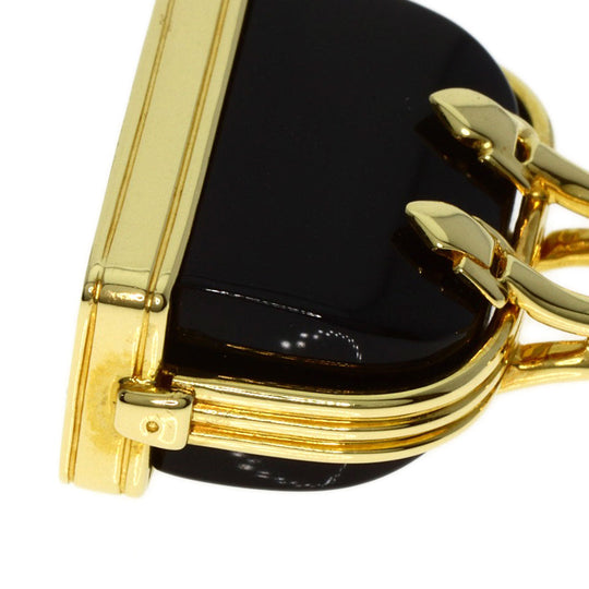 LOUIS VUITTON Pendant top 18K Yellow Gold gold Alma onyx charm Women Used Authentic