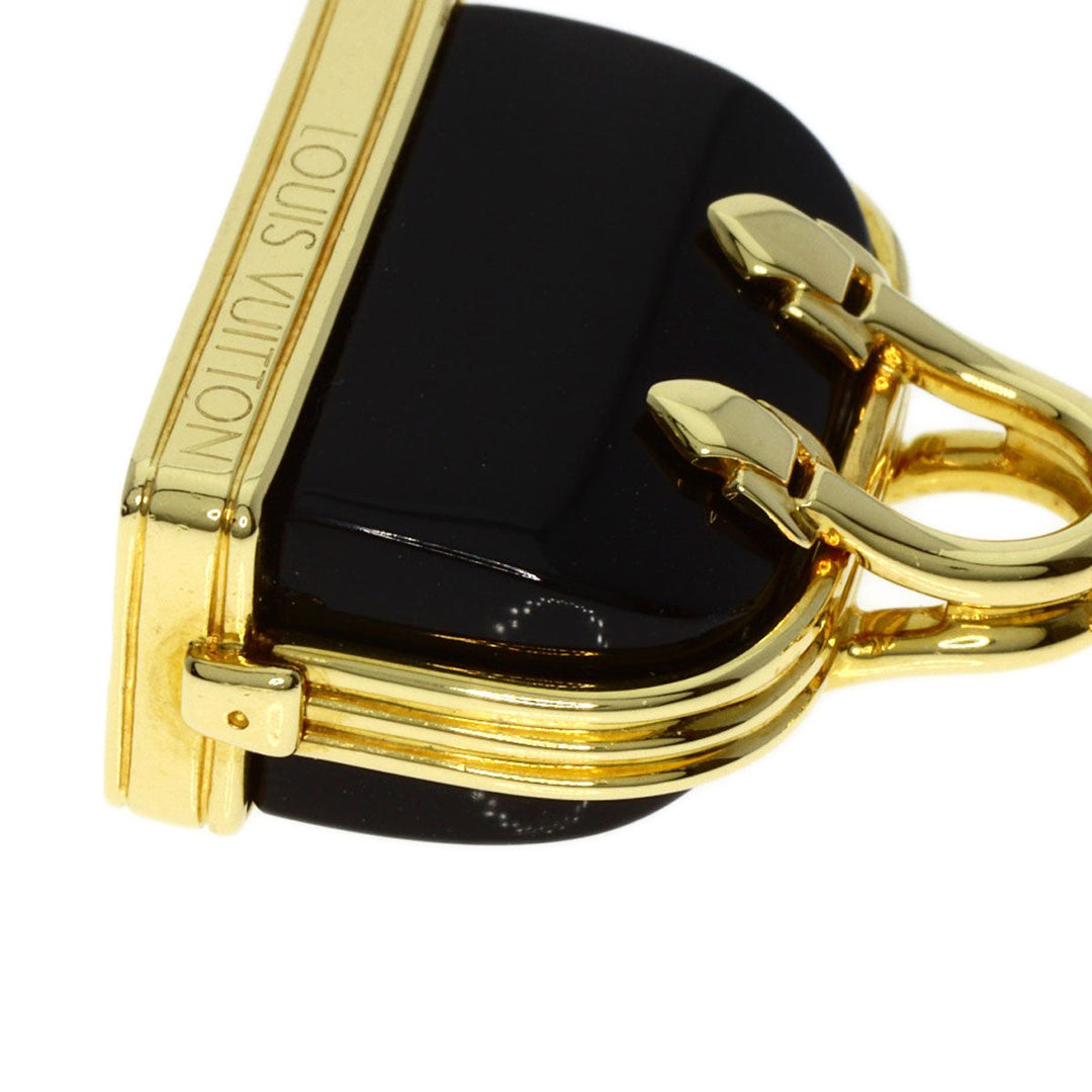 LOUIS VUITTON Pendant top 18K Yellow Gold gold Alma onyx charm Women Used Authentic