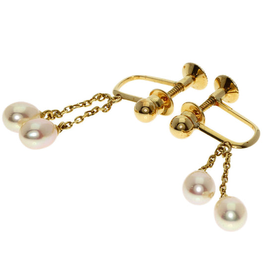 TASAKI Earring 18K Yellow Gold gold Freshwater Pearl Women Used Authentic
