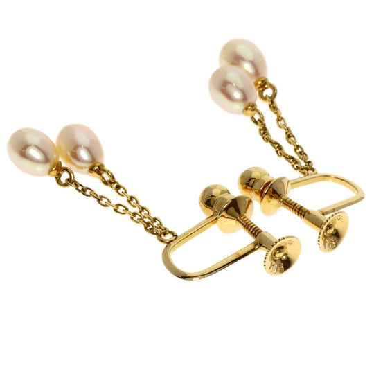 TASAKI Earring 18K Yellow Gold gold Freshwater Pearl Women Used Authentic
