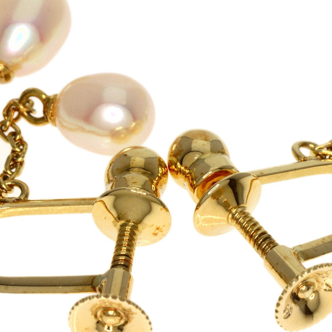 TASAKI Earring 18K Yellow Gold gold Freshwater Pearl Women Used Authentic