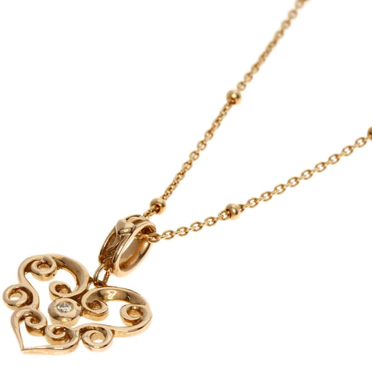 STAR JEWELRY Necklace 18K Pink Gold gold diamond Women Used Authentic