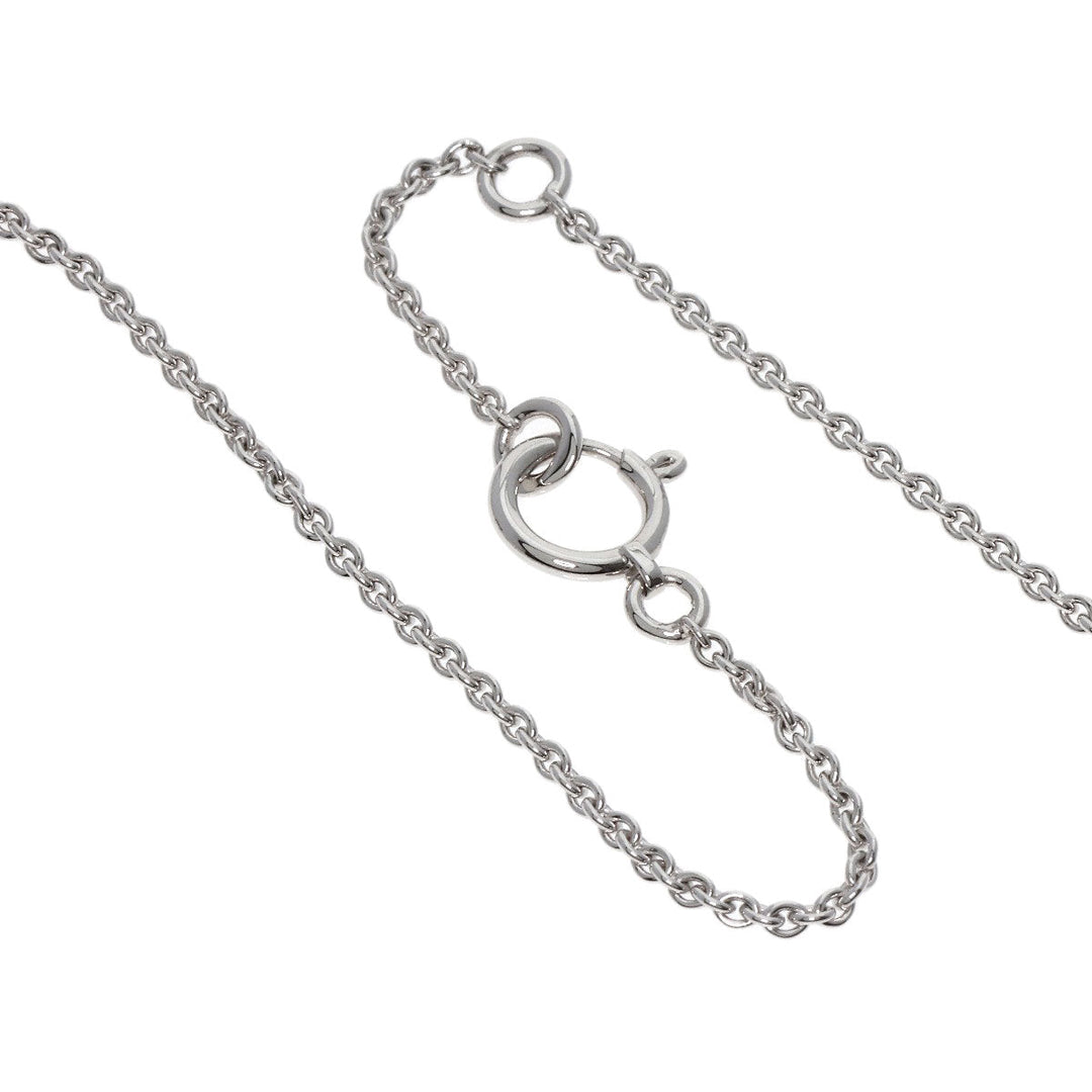 HERMES Necklace K18WG Silver Amulet Birkin Diamond