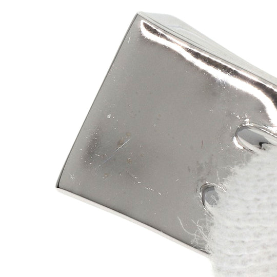 HERMES Necklace K18WG Silver Amulet Birkin Diamond