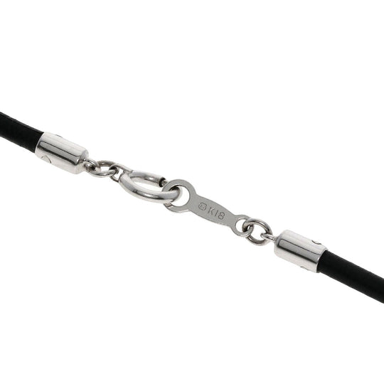 MIKIMOTO Necklace K18WG Silver Coral motif Women Used Authentic