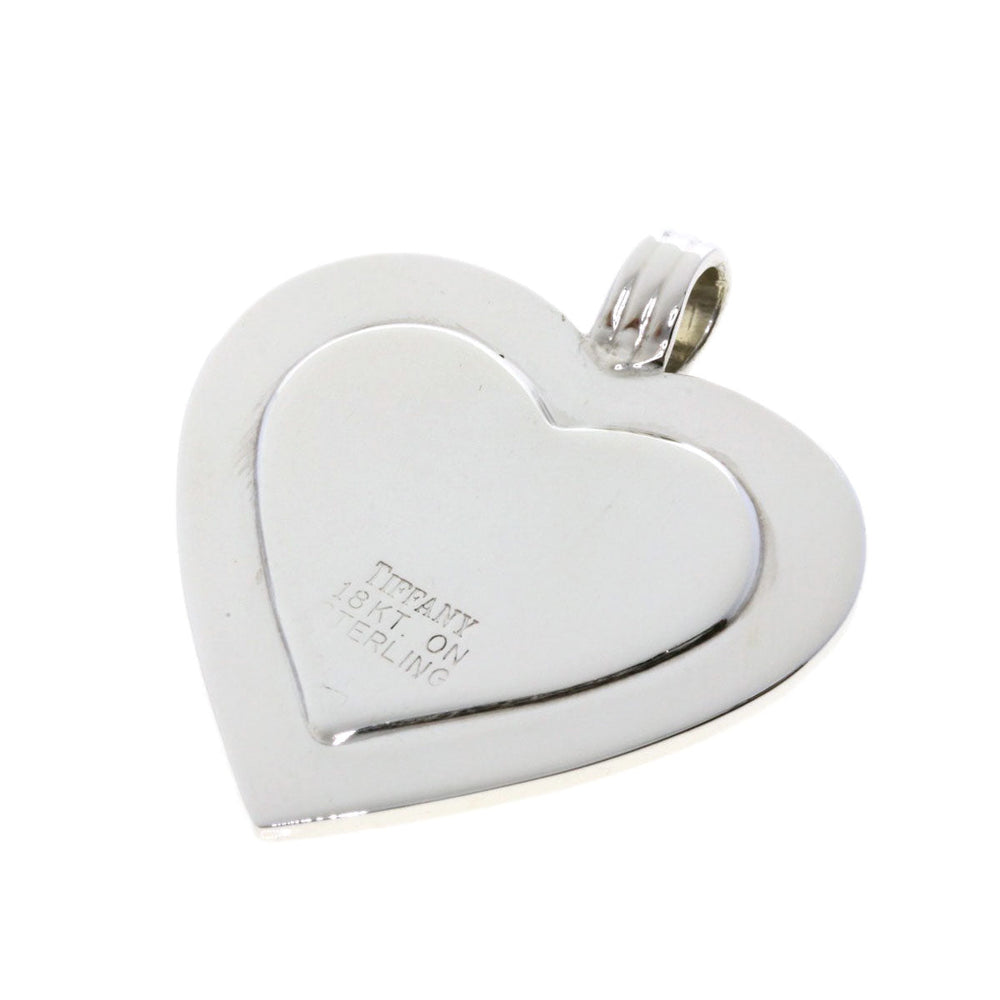 TIFFANY&Co. Pendant top SV , K18YG gold Heart motif Women Used Authentic